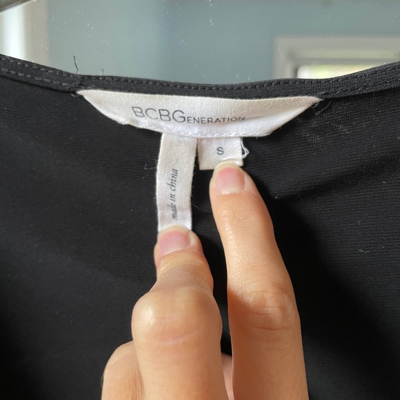 BCBGeneration Black Mini Dress Sexy LBD | Women's Size S - Picture 4 of 8